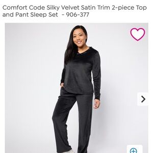 PJ top Comfort Code Black Velvet Long-Sleeve L